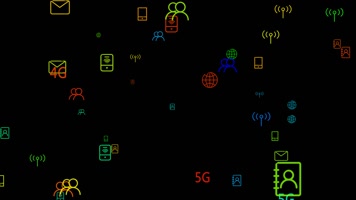 彩色数据信息科技元素视频素材