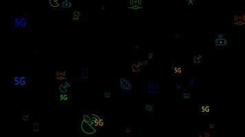 彩色5g数字科技视频素材 彩色5g数字科技视频素材