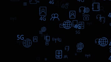 数据信息科技元素粒子视频素材带通道