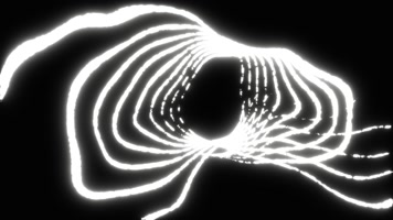 卡通线条运动转场视频