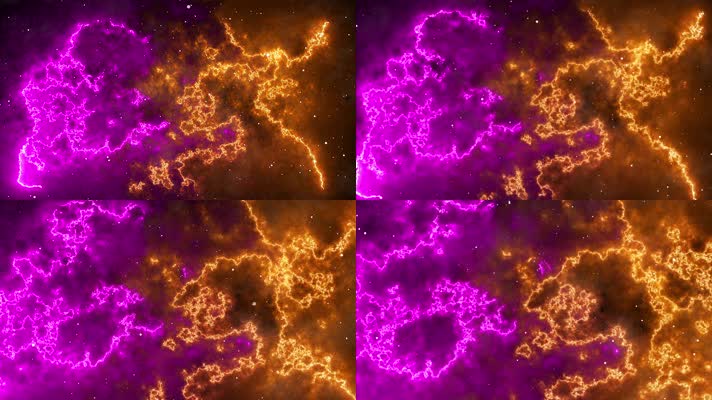 梦幻星云粒子穿梭背景视频