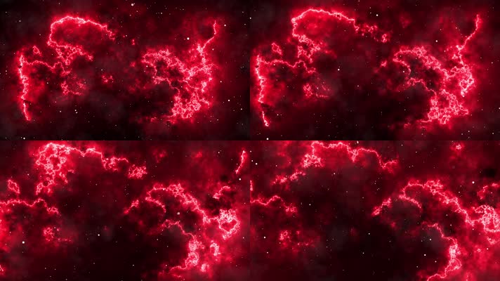 红色科幻宇宙空间背景视频