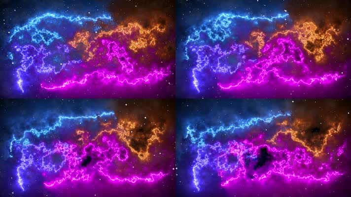 震撼壮观的宇宙星云背景视频