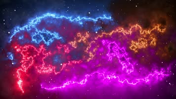 唯美星云彩色舞台背景视频