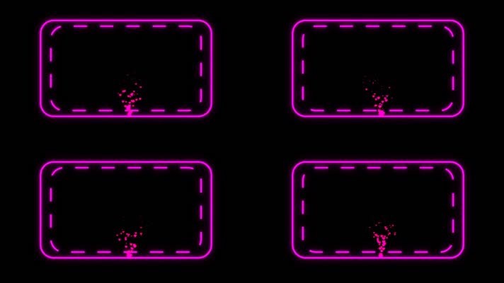 七夕情人节边框视频素材