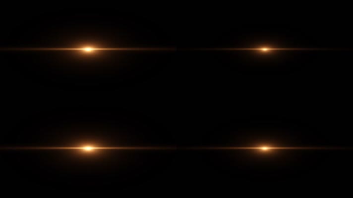 橙色光线闪闪特效视频