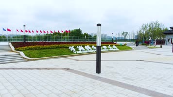 洋湖湿地公园洋湖水街航拍