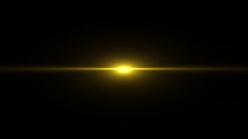 黄色光线闪闪特效视频