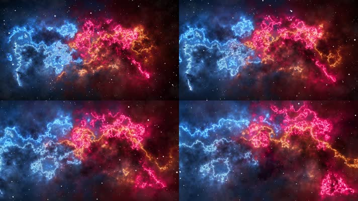 唯美星云背景视频