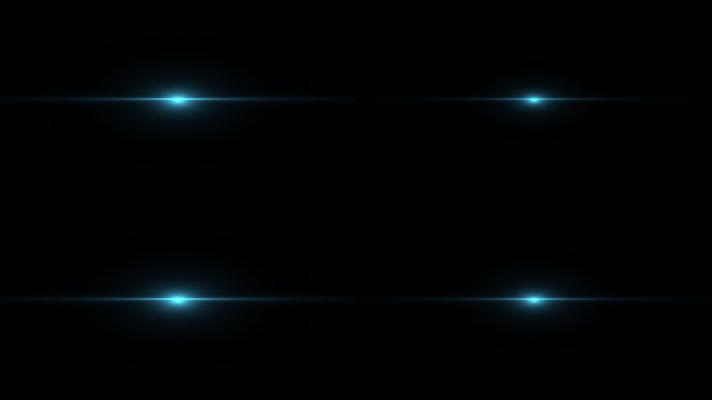 青色光线闪闪特效视频