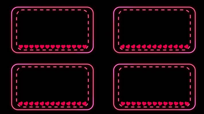 简约爱情边框视频