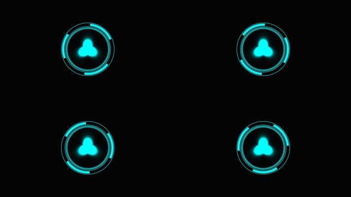 科技HUD界面动画