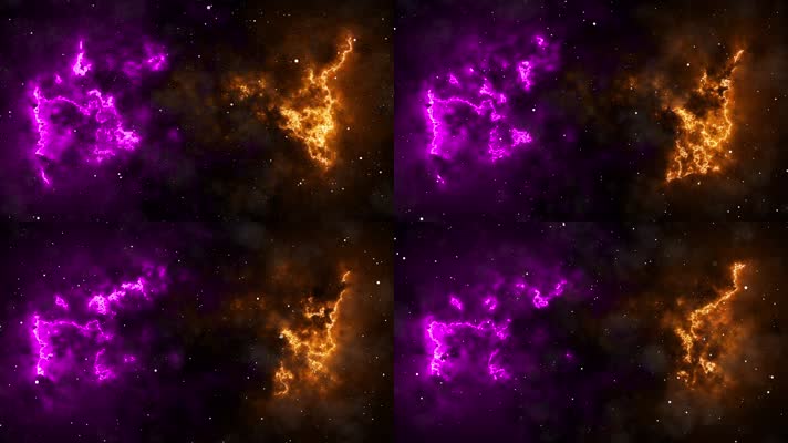 唯美星空星云舞台背景视频