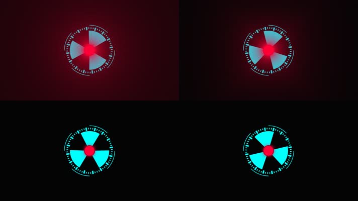 高科技界面HUD元素动画素材