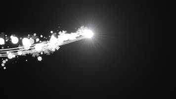 流光雪花运动视频带通道