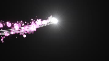 流光花朵运动视频带通道