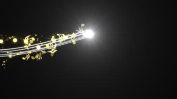 流光音符运动视频带通道