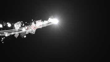 流光扑克牌运动视频带通道