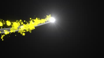 流光星星运动视频带通道