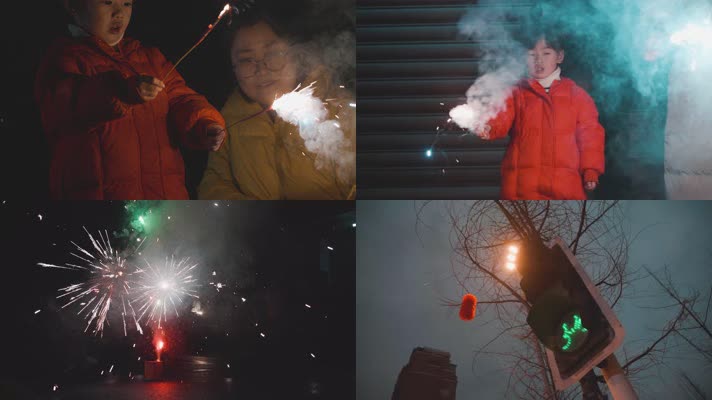 4k新年烟花绽放4k新年烟花绽放