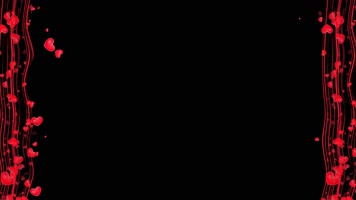 爱心粒子边框动画带通道