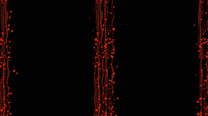 枫叶粒子边框动画带通道