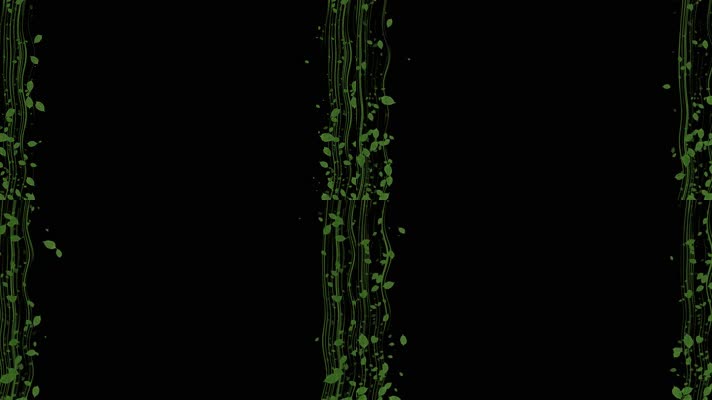 树叶粒子边框动画带通道