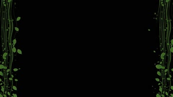 树叶粒子边框动画带通道