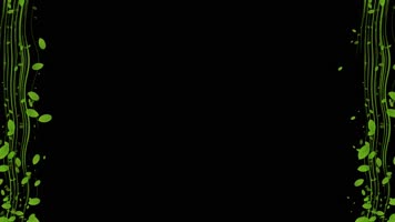 绿叶粒子边框动画带通道