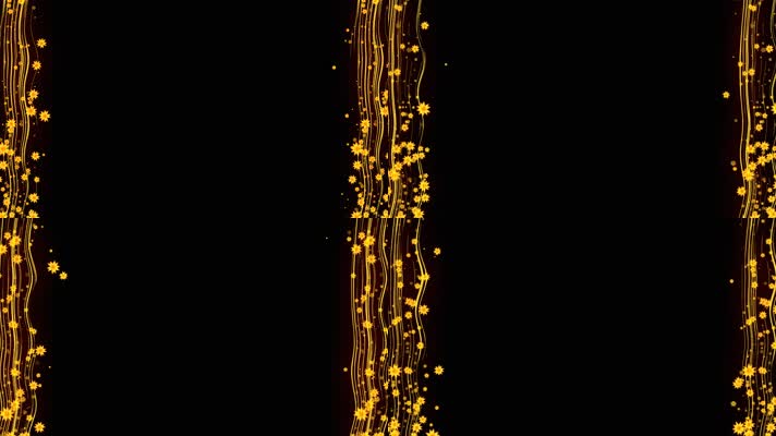 桂花粒子边框动画带通道