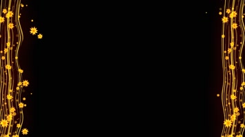 桂花粒子边框动画带通道