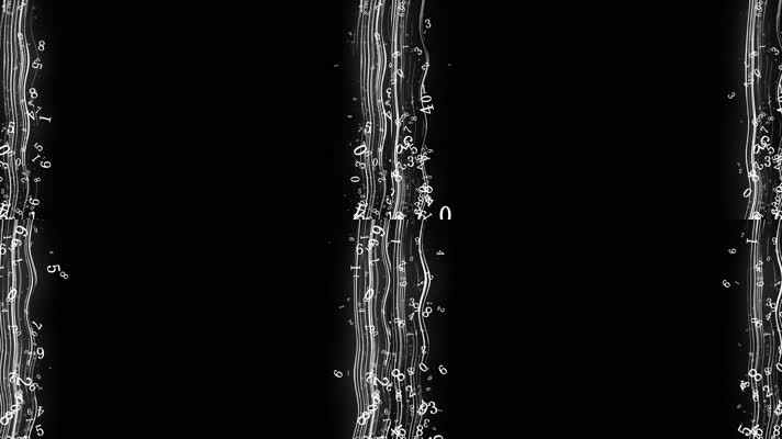 数字粒子边框动画带通道