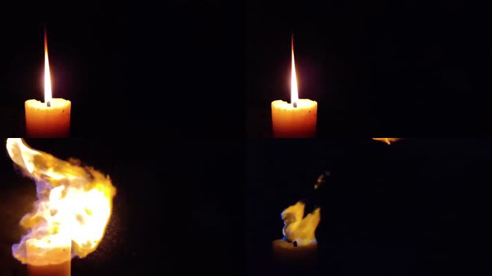 蜡烛 烛台 蜡烛燃烧har