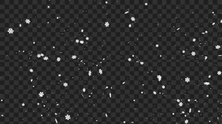 雪花下雪-alpha通道