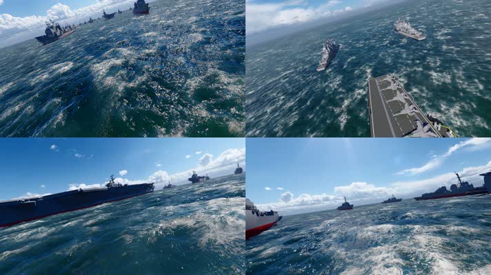 68号航母战斗群大海航行