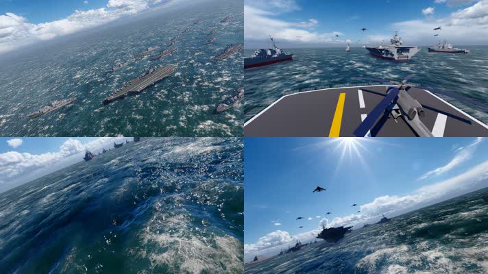 中国海军航空母舰战斗机空中飞行编队