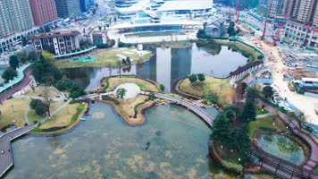 贵阳多建筑城市航拍