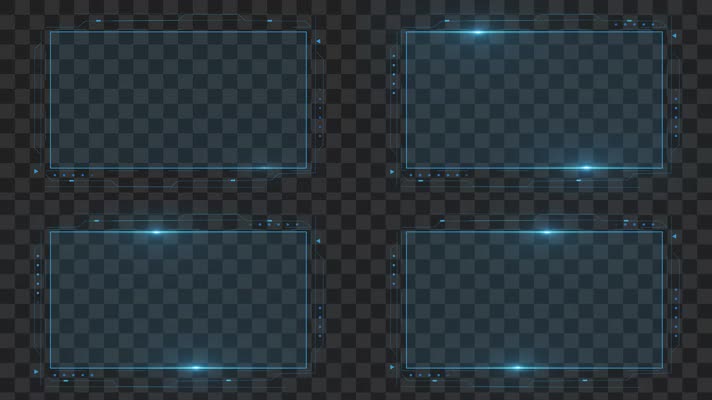 4K-科技边框-alpha通道