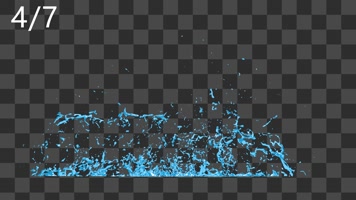 7组海浪浪花-alpha通道-alpha
