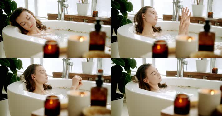 女人浴缸 沐浴