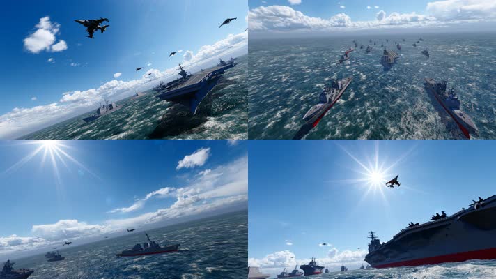 发生军事冲突航母战斗群出海作战