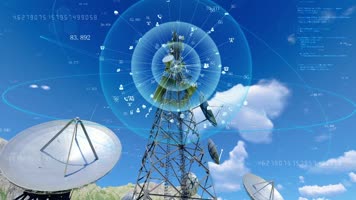 5G通信基站和雷达接收传递信号