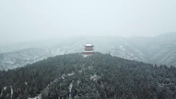焦作巡返大圆通寺雪景航拍
