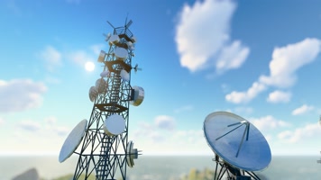 通讯雷达基站发射信号