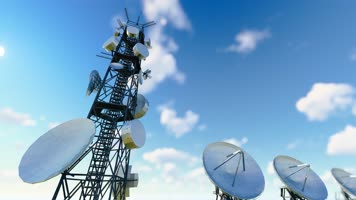 5G雷达基站通讯发射信号视频素材