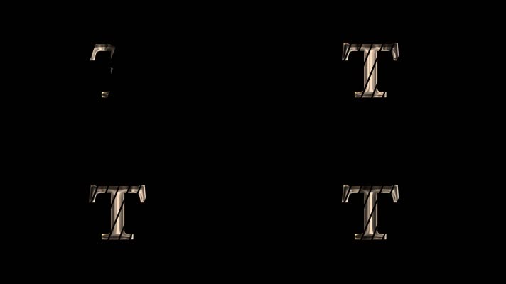 T字母logo动画排版设计