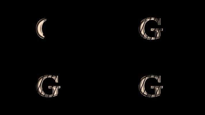 G字母logo动画排版设计