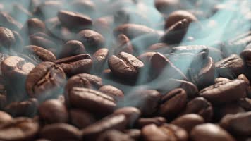 精致实拍咖啡豆加工处理