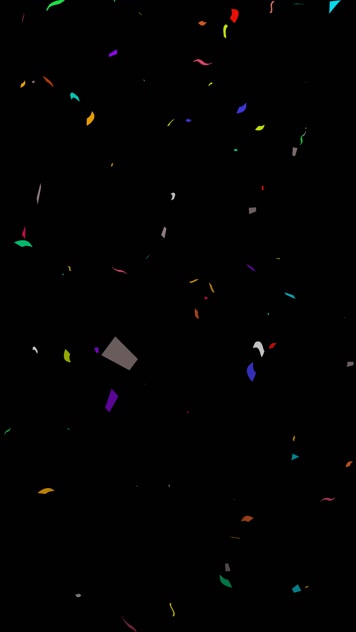 彩带纸片礼花带通道视频