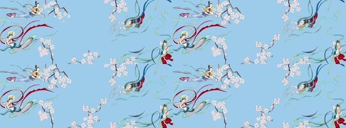 仙女花 敦煌 飞天仕女图